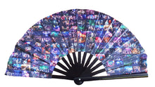 Load image into Gallery viewer, TR!P COLLAGE FAN | HIGH QUALITY BAMBOO | HUGE!