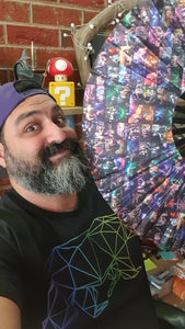 TR!P COLLAGE FAN | HIGH QUALITY BAMBOO | HUGE!